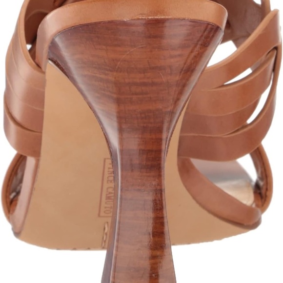Vince Camuto Tan Woven Strap Heels - Picture 3 of 12